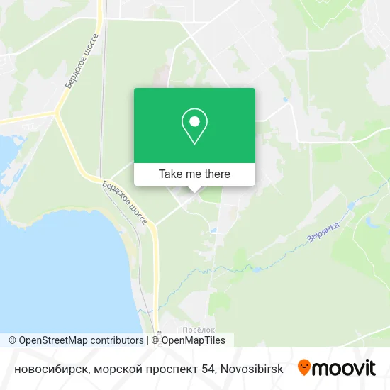 новосибирск, морской проспект 54 map