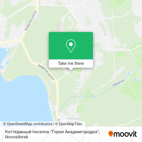 Коттеджный поселок "Горки Академгородка" map