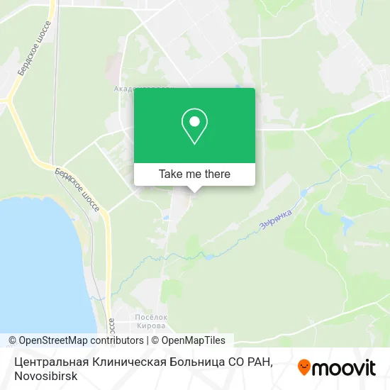 Центральная Клиническая Больница СО РАН map