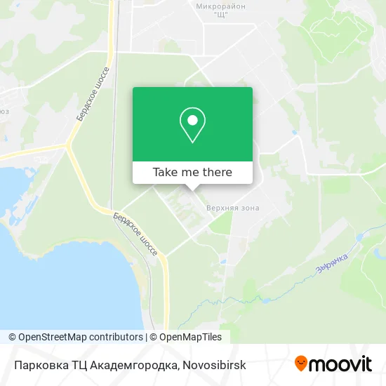 Парковка ТЦ Академгородка map