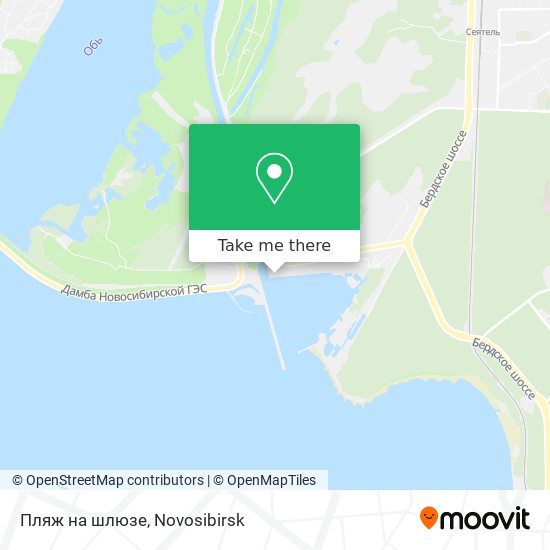 Пляж на шлюзе map