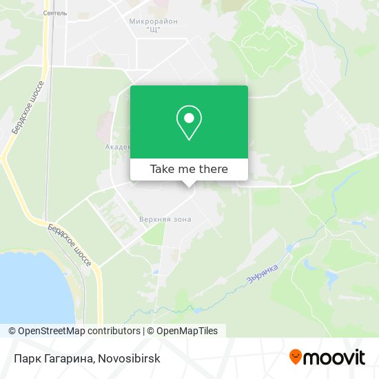 Парк Гагарина map