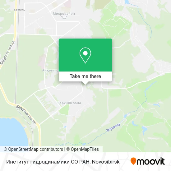 Институт гидродинамики СО РАН map