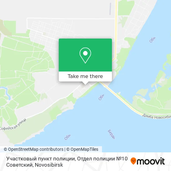 Участковый пункт полиции, Отдел полиции №10 Советский map