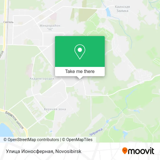Улица Ионосферная map