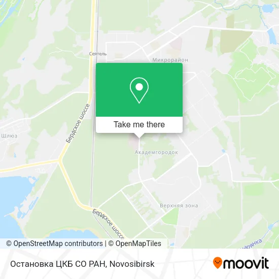 Остановка ЦКБ СО РАН map