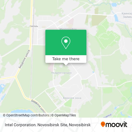 Intel Corporation. Novosibirsk Site map