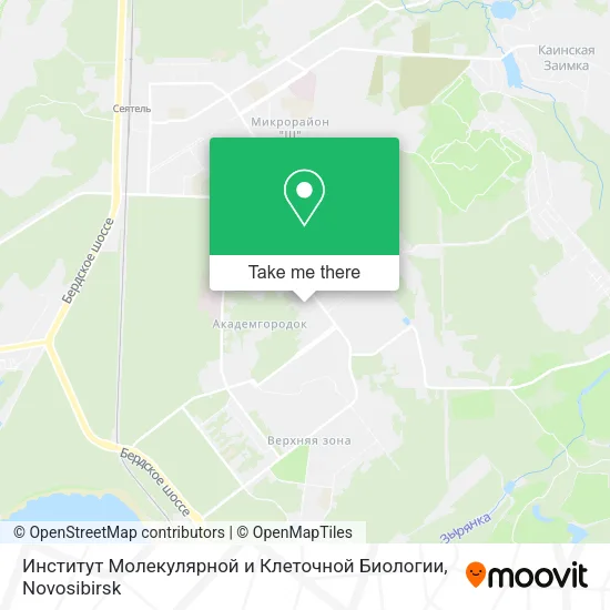 Институт Молекулярной и Клеточной Биологии map