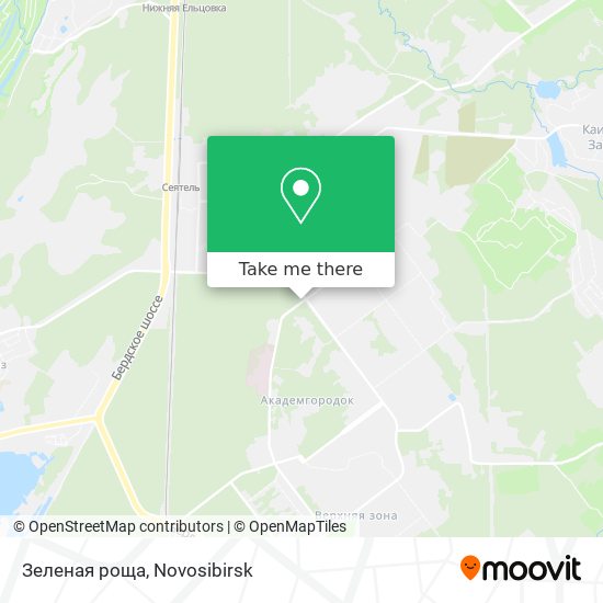 Зеленая роща map