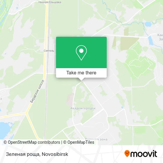 Зеленая роща map