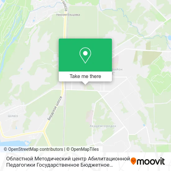 Областной Методический центр Абилитационной Педагогики Государственное Бюджетное Учреждение map