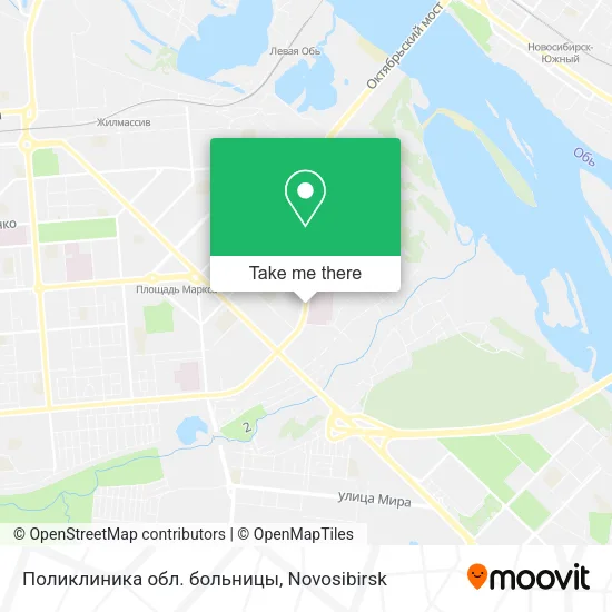 Поликлиника обл. больницы map