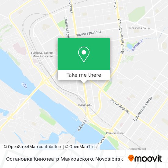 Остановка Кинотеатр Маяковского map