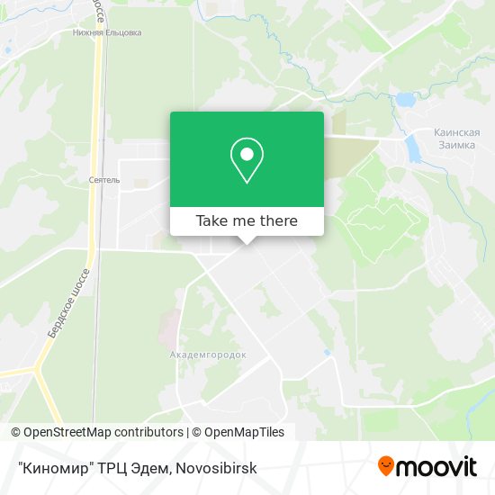 "Киномир" ТРЦ Эдем map