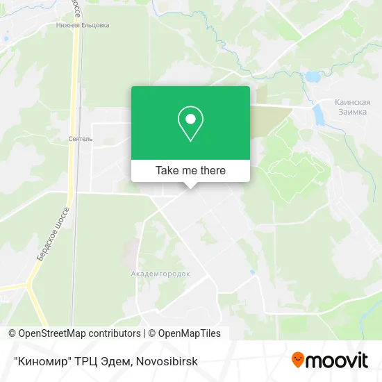 "Киномир" ТРЦ Эдем map