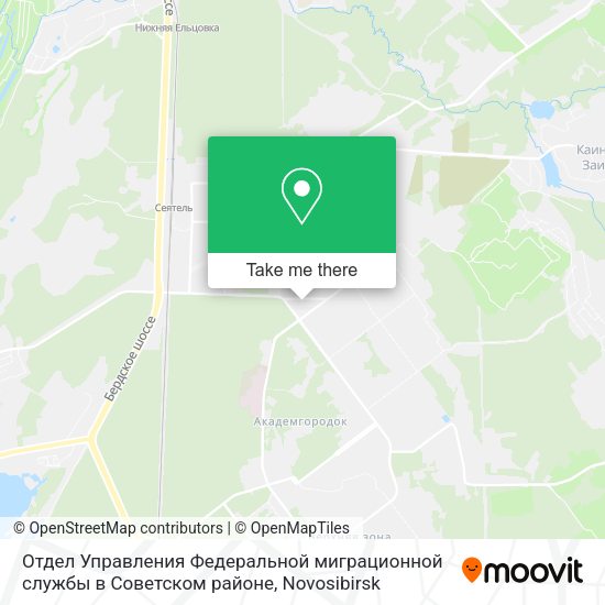 Отдел Управления Федеральной миграционной службы в Советском районе map