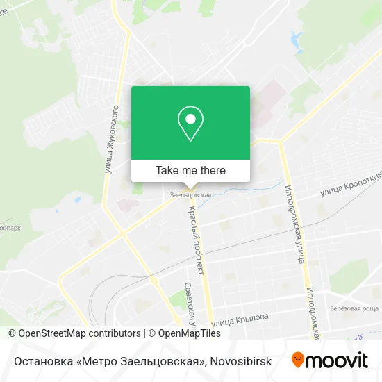 Остановка «Метро Заельцовская» map