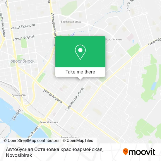 Автобусная Остановка красноармейская map