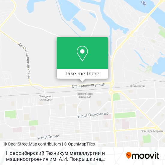 Новосибирский Техникум металлургии и машиностроения им. А.И. Покрышкина map