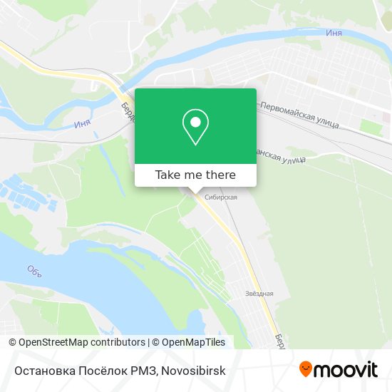 Остановка Посёлок РМЗ map