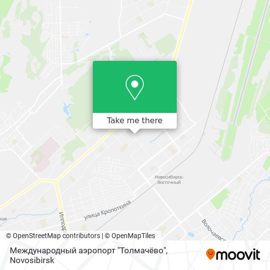 Международный аэропорт "Толмачёво" map