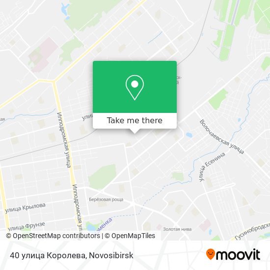 40 улица Королева map
