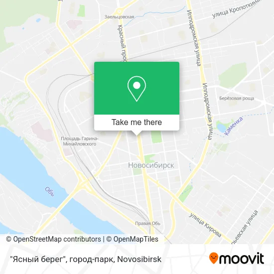 "Ясный берег", город-парк map