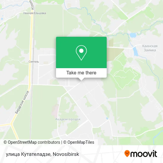 улица Кутателадзе map