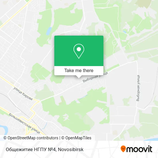 Общежитие НГПУ №4 map