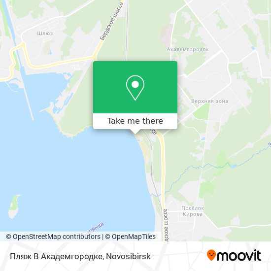 Пляж В Академгородке map