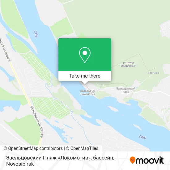 Заельцовский Пляж «Локомотив», бассейн map