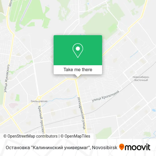 Остановка "Калининский универмаг" map