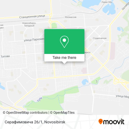 Серафимовича 26/1 map