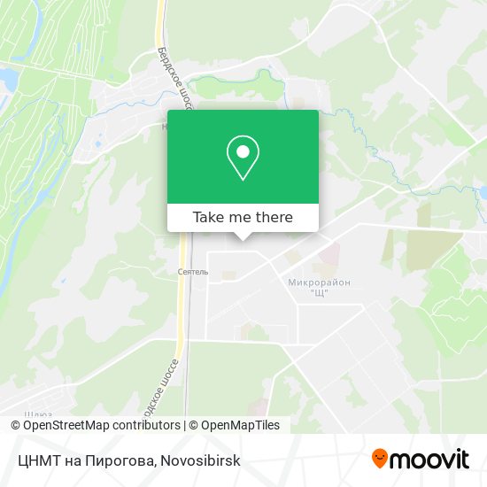 ЦНМТ на Пирогова map