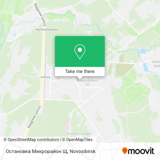 Остановка Микрорайон Щ map