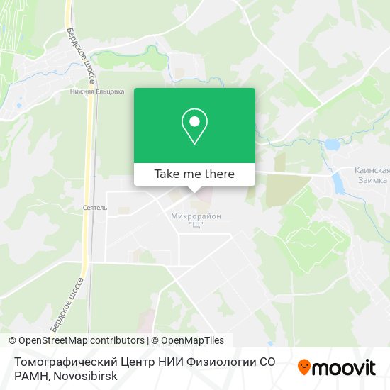 Томографический Центр НИИ Физиологии СО РАМН map
