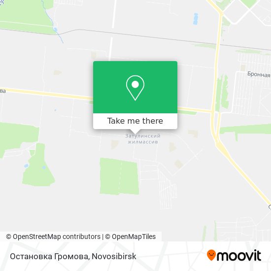 Остановка Громова map