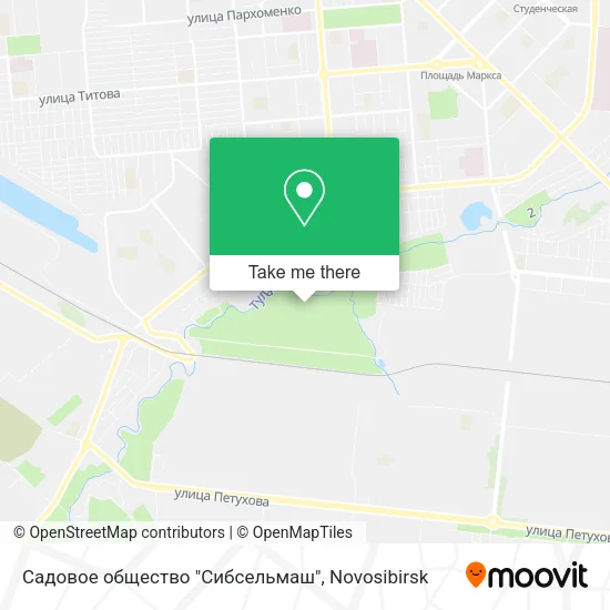 Садовое общество "Сибсельмаш" map