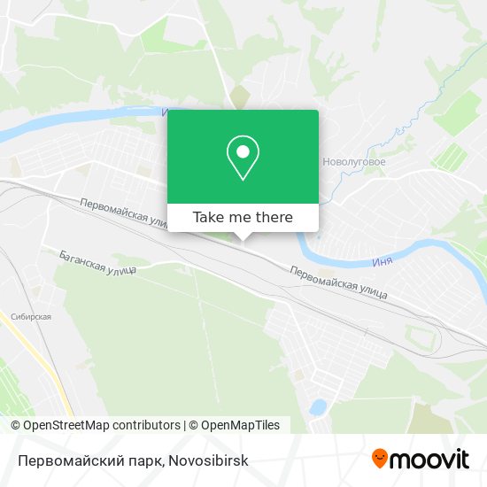 Первомайский парк map
