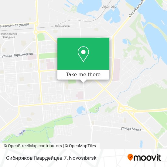 Сибиряков Гвардейцев 7 map