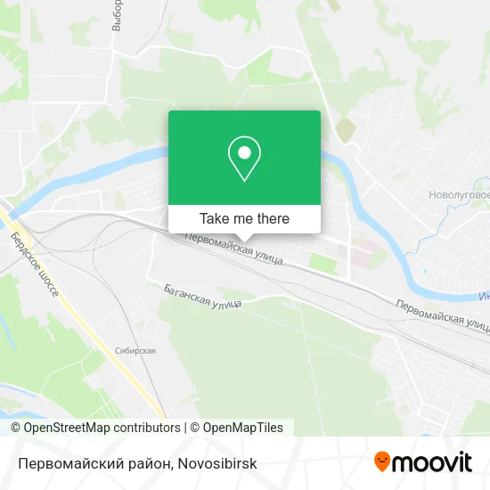 Первомайский район map