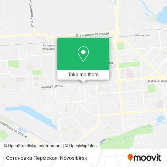Остановка Пермская map