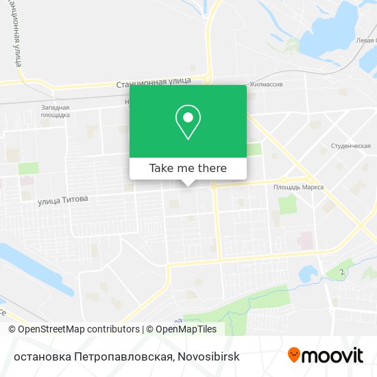 остановка Петропавловская map
