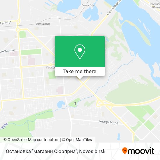 Остановка "магазин Сюрприз" map