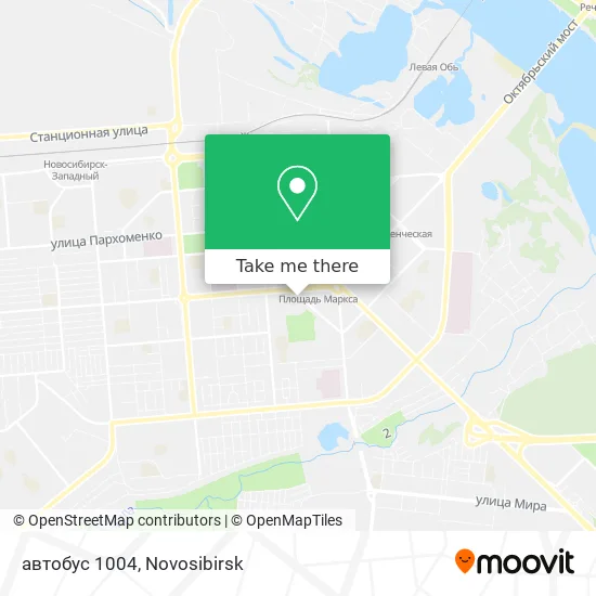 автобус 1004 map