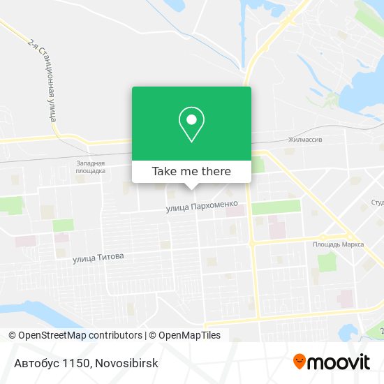 Автобус 1150 map