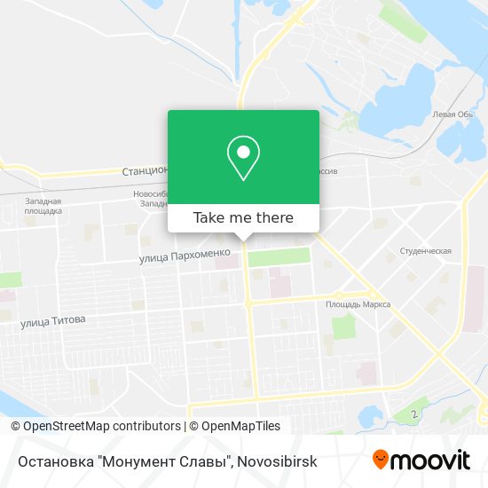 Остановка "Монумент Славы" map