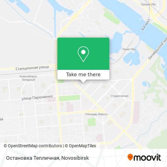 Остановка Тепличная map