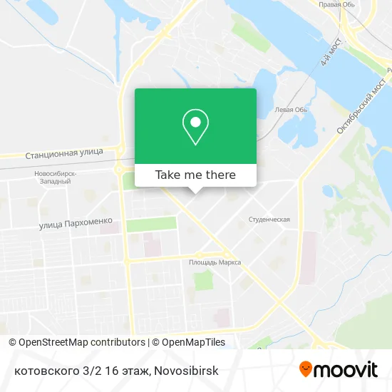 котовского 3/2 16 этаж map