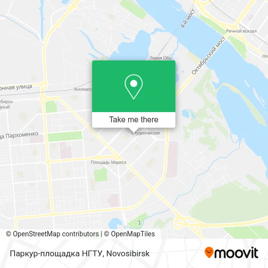 Паркур-площадка НГТУ map